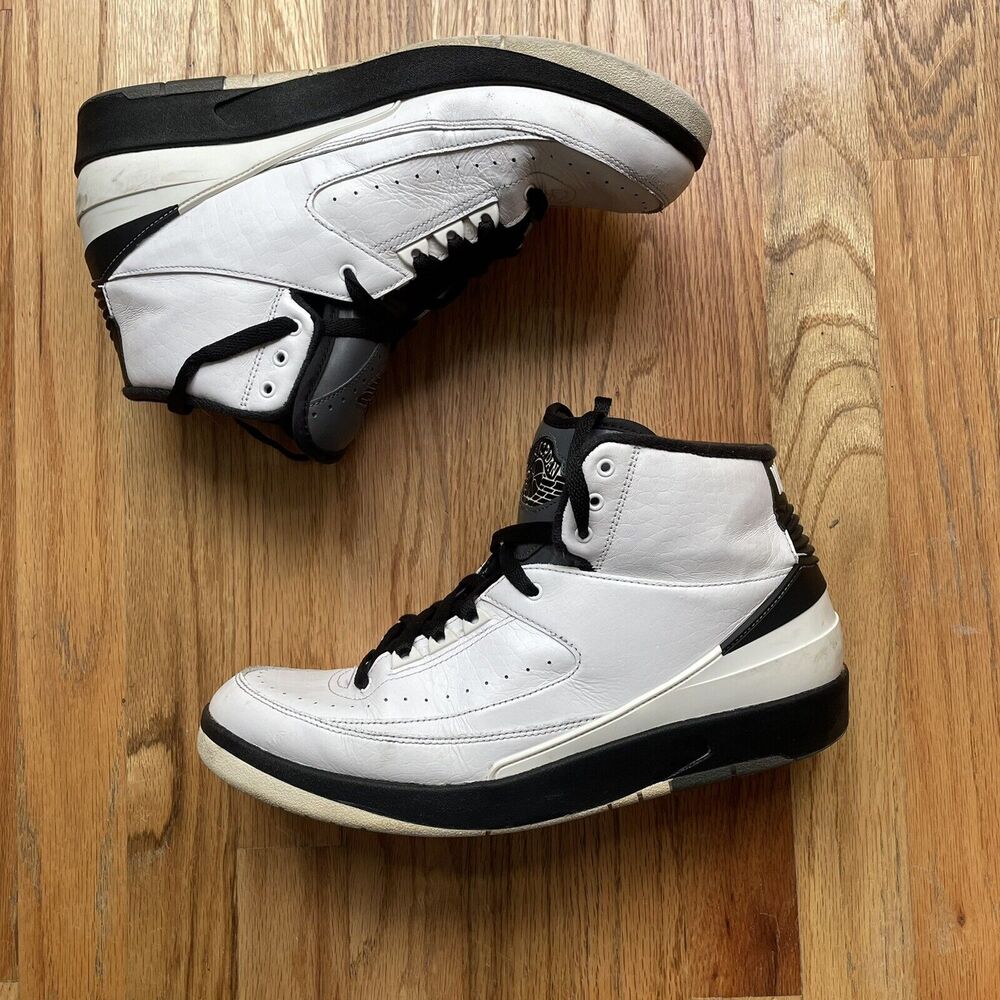 Men's Nike Air Jordan 2 II Retro Wing It White Black Cool Gray Sz 11 (834272-103